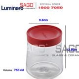  Luminarc P5282 - Hũ thủy tinh Luminarc Swing Nắp Đỏ 750ml | Thủy Tinh Cao Cấp 