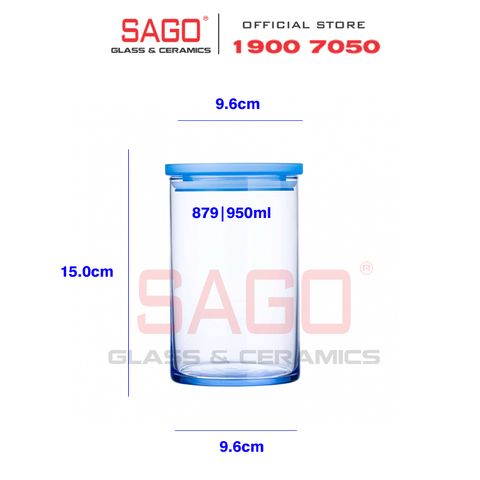  LIBBEY 879 - Hũ Thủy Tinh Libbey Stackable Container With Lid 950ml | Thủy Tinh Cao Cấp 