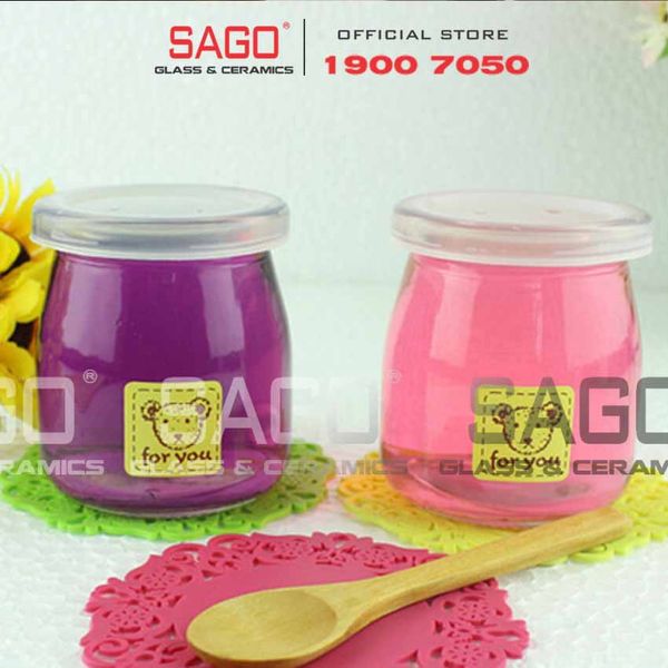  Hũ Thủy Tinh Pudding 200ml Nắp nhựa | Thủy Tinh Cao Cấp 