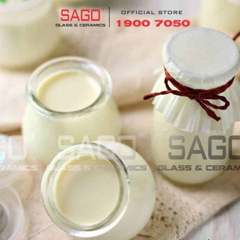  Hũ Thủy Tinh Yaout Tròn 100ml Nắp Nhựa | Thủy Tinh Cao Cấp 