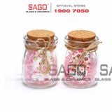 Hũ Thủy Tinh Pudding Lùn Nắp Gỗ | Tùy Chọn Dung tích 