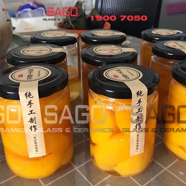  Hũ Thủy Tinh Tròn Trụ Nắp Thiết | Tùy Chọn Dung Tích 