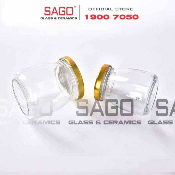  Hũ Thủy Tinh Đựng Yến Nắp Thiết | Tùy Chọn Dung Tích Và Màu Nắp 