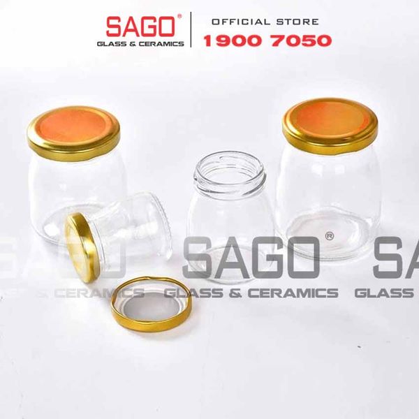  Hũ Thủy Tinh Đựng Yến Nắp Thiết | Tùy Chọn Dung Tích Và Màu Nắp 