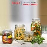  Hũ Thủy Tinh Bormioli Italia Fido Nắp Gài Cao cấp | Tùy Chọn Dung Tích 