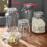  Hũ Thủy Tinh Bormioli Italia Fido Nắp Gài Cao cấp | Tùy Chọn Dung Tích 