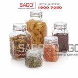  Hũ Thủy Tinh Bormioli Italia Fido Nắp Gài Cao cấp | Tùy Chọn Dung Tích 