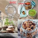  Hũ Thủy Tinh Bormioli Italia Fido Nắp Gài Cao cấp | Tùy Chọn Dung Tích 