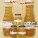  Hũ Thủy Tinh Cao Hình Ong 1000ml | Nắp Nhựa Xi Bạc 