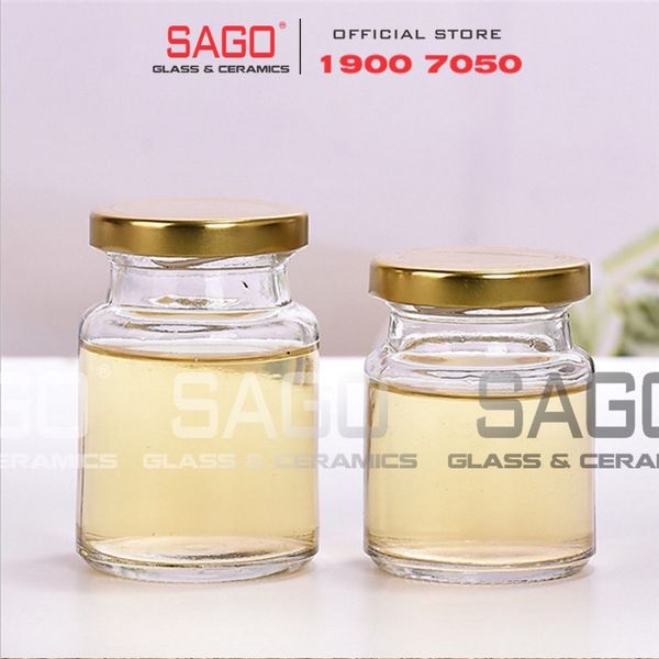  Hũ Thủy Tinh Đựng Yến Nắp Thiết Cao Cấp | Tùy Chọn Dung Tích 