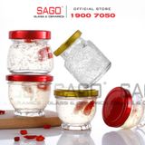  Hũ Thủy Tinh Sen Béo Đựng Yến Nắp Thiết  | Tùy Chọn Dung Tích 