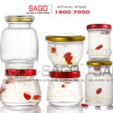  Hũ Thủy Tinh Sen Béo Đựng Yến Nắp Thiết  | Tùy Chọn Dung Tích 