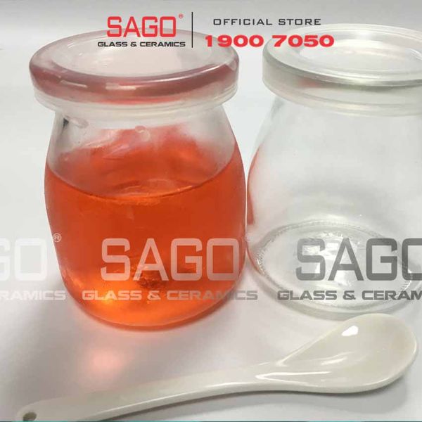 Hũ Thủy Tinh Pudding 200ml Nắp nhựa | Thủy Tinh Cao Cấp 