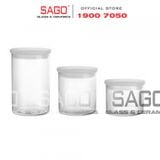  LIBBEY 852 - Hũ Thủy Tinh Libbey Stackable Container With Lid 650ml | Thủy Tinh Cao Cấp 