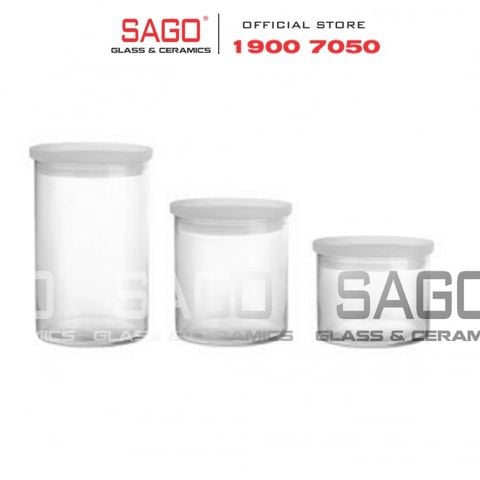  LIBBEY 852 - Hũ Thủy Tinh Libbey Stackable Container With Lid 650ml | Thủy Tinh Cao Cấp 