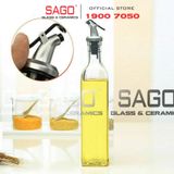  Chai Thủy Tinh Vuông 500ml Nắp Xịt Xì Dầu | Thủy Tinh Cao Cấp 