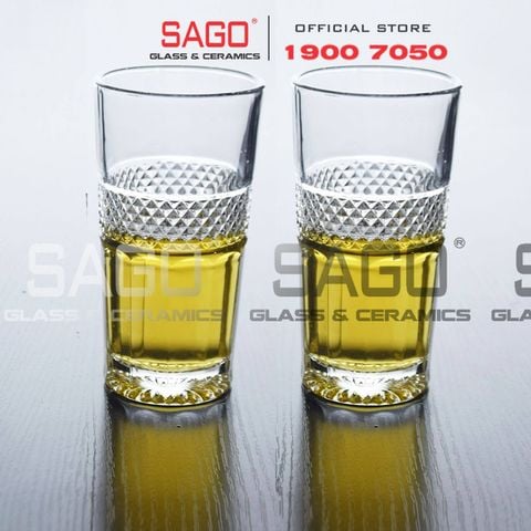  HONGLI 0611 - Ly Thủy Tinh Hongli Radiant Beverage Glass 325ml | Thủy Tinh Cao Cấp 
