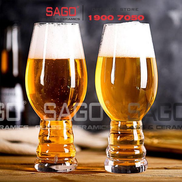  DELI J3468-2 - Ly Thủy Tinh Deli Craft Beer Glass 500ml | Thủy Tinh Cao Cấp 