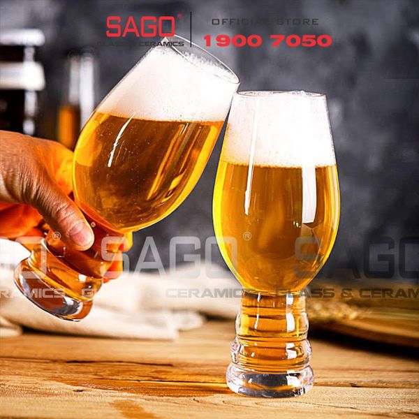  DELI J3468-2 - Ly Thủy Tinh Deli Craft Beer Glass 500ml | Thủy Tinh Cao Cấp 