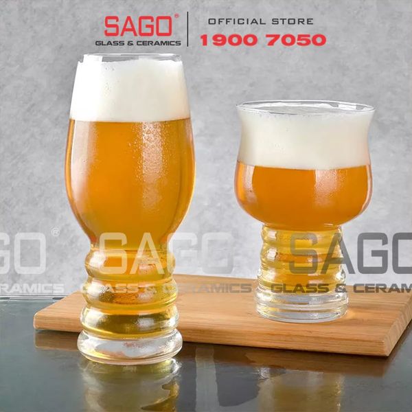  DELI J3468-2 - Ly Thủy Tinh Deli Craft Beer Glass 500ml | Thủy Tinh Cao Cấp 