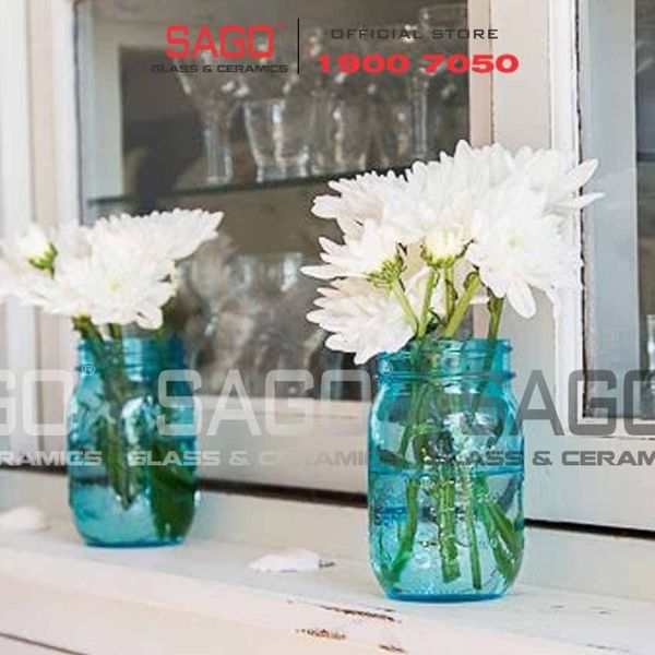  Hũ Thủy Tinh Frutta Del Pratp Xanh 500ml nắp Thiết | Thủy Tinh Cao Cấp 