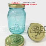  Hũ Thủy Tinh Frutta Del Pratp Xanh 500ml nắp Thiết | Thủy Tinh Cao Cấp 