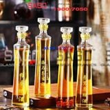  Bình Thủy Tinh Tròn Eo Cao Nắp Thủy tinh | Tùy Chọn Dung Tích 
