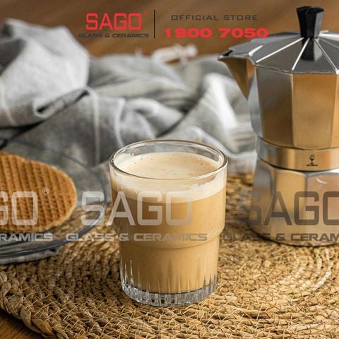  Lucky 104007 - Ly Kem Thủy Tinh Lucky Hai Tầng 202ml  | Nhập Khẩu Thái Lan 