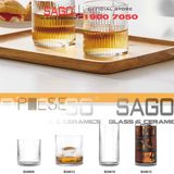  Ocean B24612 - Ly Thủy Tinh Ocean Pulse Double Rock Glass 355ml | Nhập Khẩu Thái Lan 