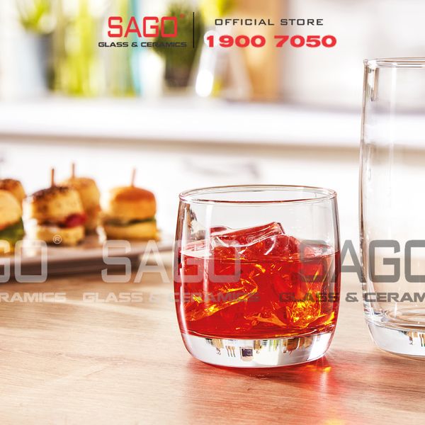  Deli ES5302 - Ly Thủy Tinh Deli Trà Đá Bầu 315ml | Thủy Tinh Cao Cấp 
