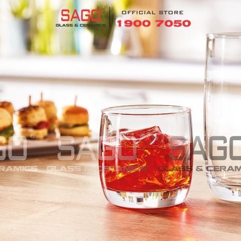  Deli ES5302 - Ly Thủy Tinh Deli Trà Đá Bầu 315ml | Thủy Tinh Cao Cấp 