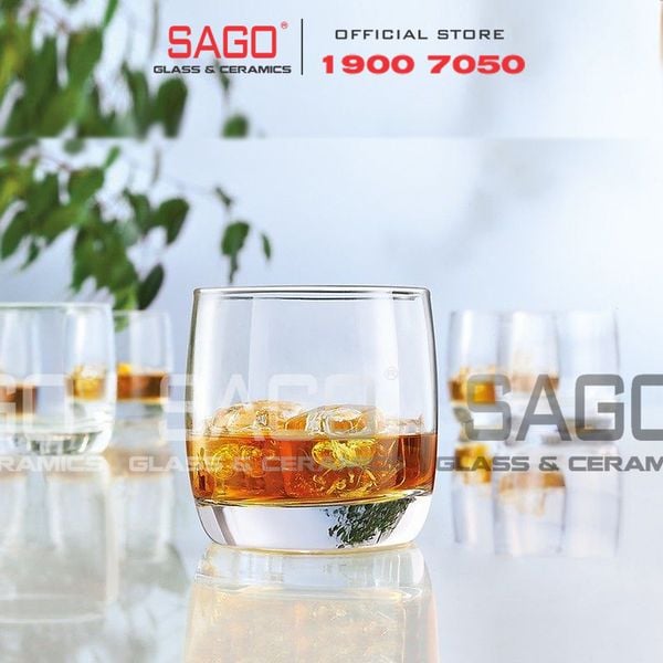  Deli ES5302 - Ly Thủy Tinh Deli Trà Đá Bầu 315ml | Thủy Tinh Cao Cấp 