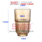  DELI Y5865-2S - Ly Thủy Tinh Deli LINQ Amber Beverage Glass 400ml | Thủy Tinh Cao Cấp 