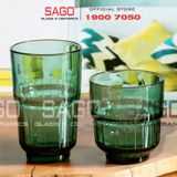  DELI Y5865-2G - Ly Thủy Tinh Deli LINQ Green Tumber Glass 400ml | Thủy Tinh Cao Cấp 