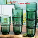  DELI Y5865-2G - Ly Thủy Tinh Deli LINQ Green Tumber Glass 400ml | Thủy Tinh Cao Cấp 