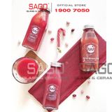  Chai Thủy tinh vuông 350ml Cao Cấp | Tùy chọn Loại nắp 