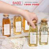  Chai Thủy tinh vuông 350ml Cao Cấp | Tùy chọn Loại nắp 
