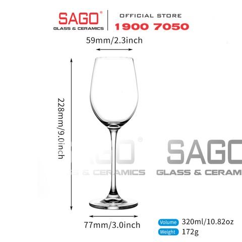  IDELITA 99RL32 - Ly thủy tinh Pha Lê IDELITA Rhine Charm Whitle wine Crystal glasses 320ml | Thủy Tinh Pha Lê Cao cấp 