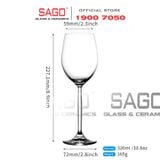  IDELITA 88RL32 - Ly thủy tinh Pha Lê IDELITA Danube Melodic  white wine Crystal glasses 320ml | Thủy Tinh Pha Lê Cao cấp 