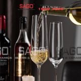  IDELITA 83CB25 - Ly thủy tinh Pha Lê IDELITA Diamond Flute Champagne Crystal Glasses 250ml | Thủy Tinh Pha Lê Cao cấp 