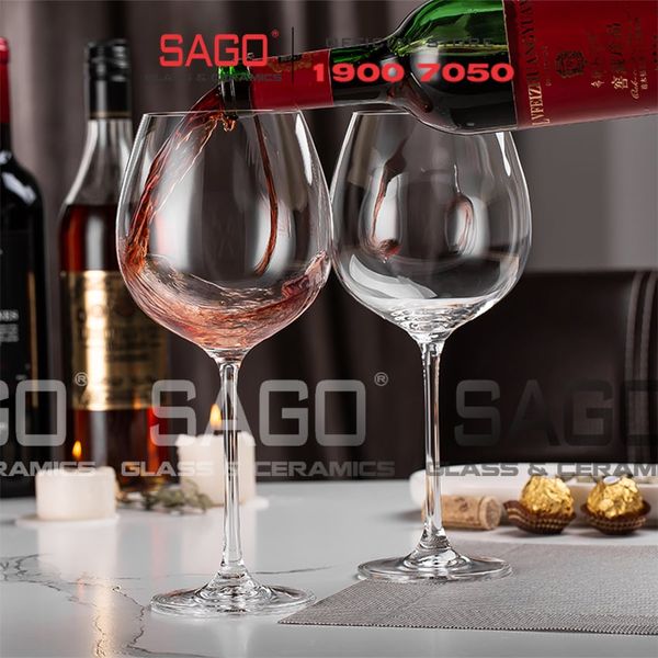  IDELITA 99BG66 - Ly thủy tinh Pha Lê IDELITA Rhine Charm Burgunday wine Crystal glasses 660ml | Thủy Tinh Pha Lê Cao cấp 