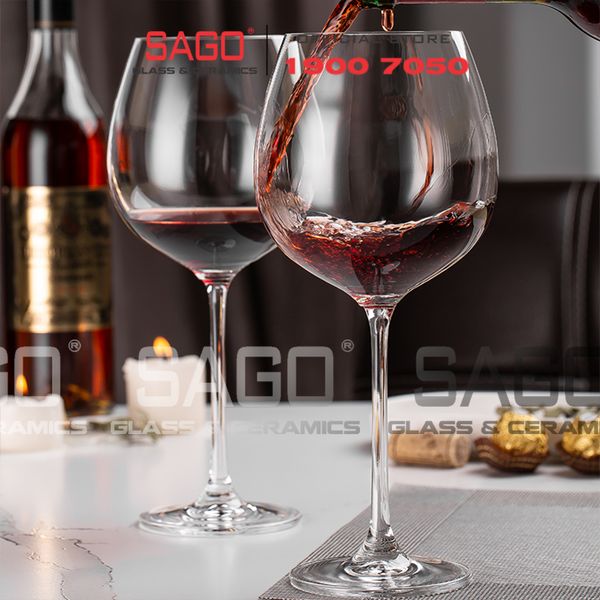  IDELITA 99BG66 - Ly thủy tinh Pha Lê IDELITA Rhine Charm Burgunday wine Crystal glasses 660ml | Thủy Tinh Pha Lê Cao cấp 