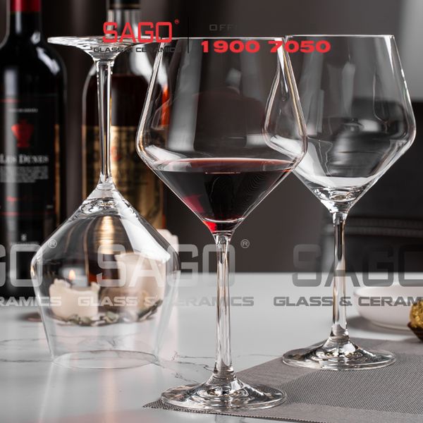  IDELITA 83BG68 - Ly thủy tinh Pha Lê IDELITA Diamond Red Wine Crystal Glasses 680ml | Thủy Tinh Pha Lê Cao cấp 