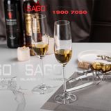  IDELITA 88CP25 - Ly thủy tinh Pha Lê IDELITA Danube Melodic Flute Champagne Crystal glasses 250ml | Thủy Tinh Pha Lê Cao cấp 