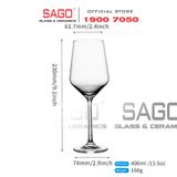  IDELITA 83CD45 - Ly thủy tinh Pha Lê IDELITA Diamond White Wine Crystal Glasses 400ml | Thủy Tinh Pha Lê Cao cấp 