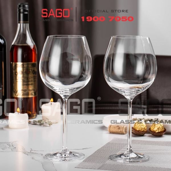  IDELITA 88BG66 - Ly thủy tinh Pha Lê IDELITA Danube Melodic Burgundy wine Crystal glasses 740ml | Thủy Tinh Pha Lê Cao cấp 
