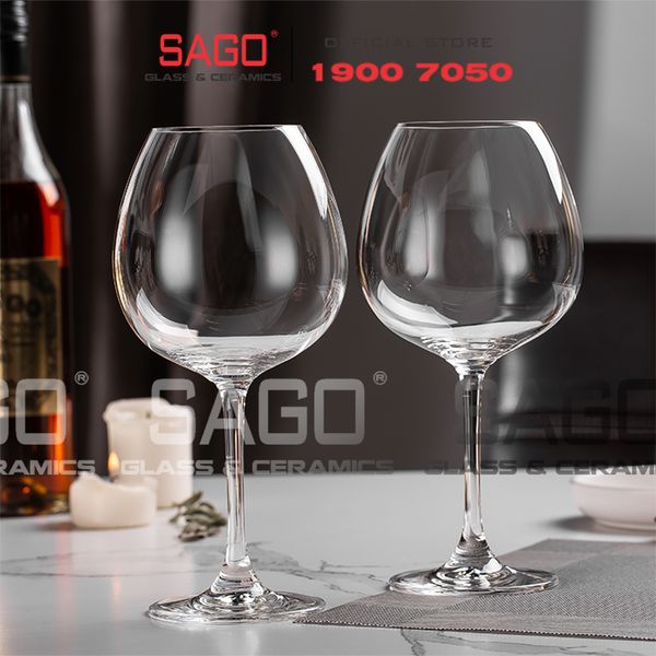 IDELITA 96BG66 - Ly thủy tinh Pha Lê IDELITA Seine Burgundy wine Crystal glasses 660ml | Thủy Tinh Pha Lê Cao cấp 