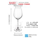  IDELITA 96RL30 - Ly thủy tinh Pha Lê IDELITA Seine White wine Crystal glasses 300ml | Thủy Tinh Pha Lê Cao cấp 