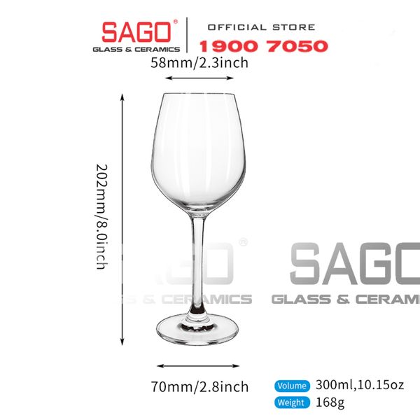  IDELITA 96RL30 - Ly thủy tinh Pha Lê IDELITA Seine White wine Crystal glasses 300ml | Thủy Tinh Pha Lê Cao cấp 