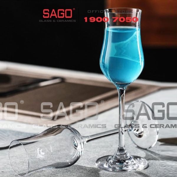  IDELITA 99GP10 - Ly thủy tinh Pha Lê IDELITA Rhine Charm Sherry Crystal glasses 100ml | Thủy Tinh Pha Lê Cao cấp 